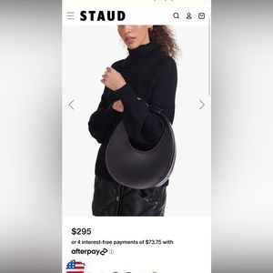 #Staud Moon Bag, Black, on Back Order Until September on Staud.com
